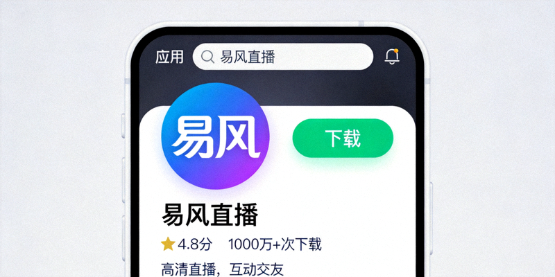 易风直播APP在手机应用商店的下载页面截图